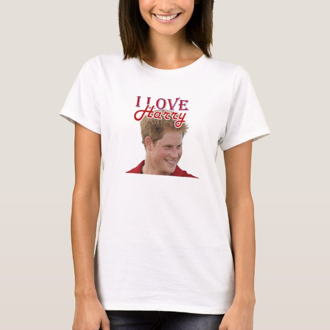 T-shirt J'aime prince Harry (Devant)