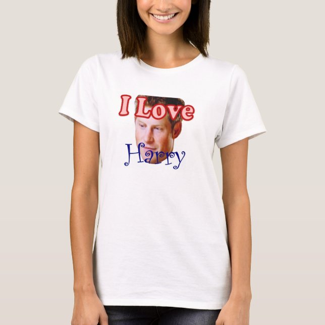 T-shirt J'aime prince Harry (Devant)