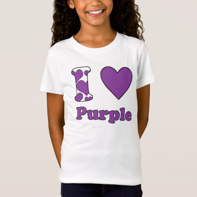 T-Shirt J'aime Purple (Devant)
