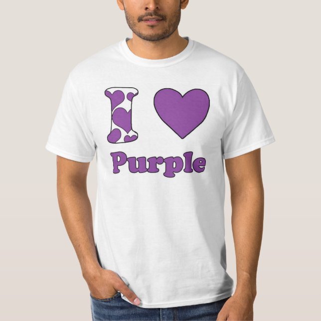 T-shirt J'aime Purple (Devant)