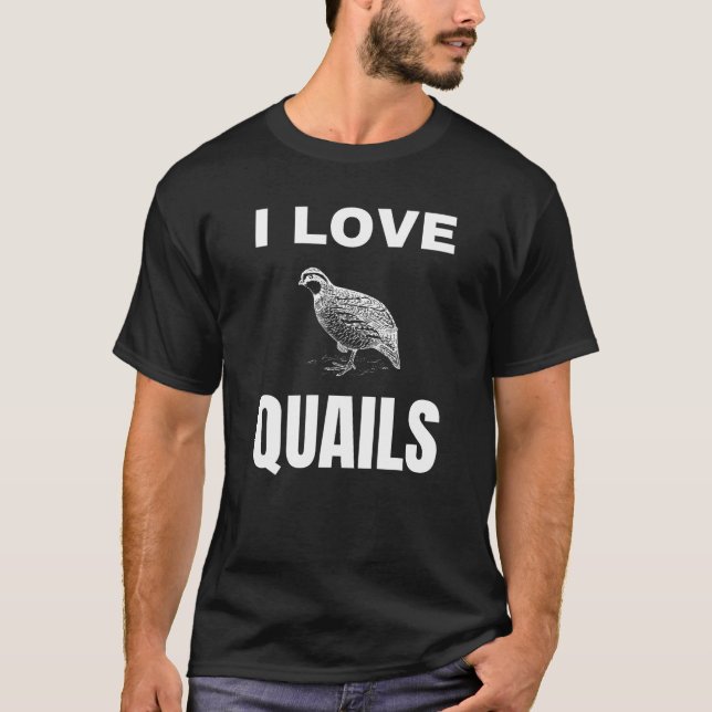 T-shirt J'aime Quails (Devant)