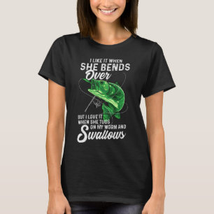 T-shirt J'aime quand elle se penche sur les cadeaux de pêc