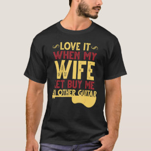 T-shirt J'aime quand ma femme me laisse acheter une autre 