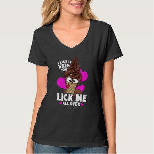 T-shirt J'Aime Quand Vous Me Lapez Tout Sur Un Naughty Pun