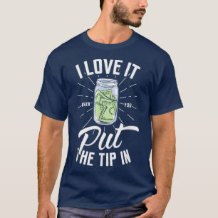 T-shirt J'Aime Quand Vous Placez Le Conseil Dans Bartender