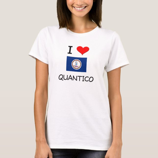 T-shirt J'aime Quantico la Virginie (Devant)