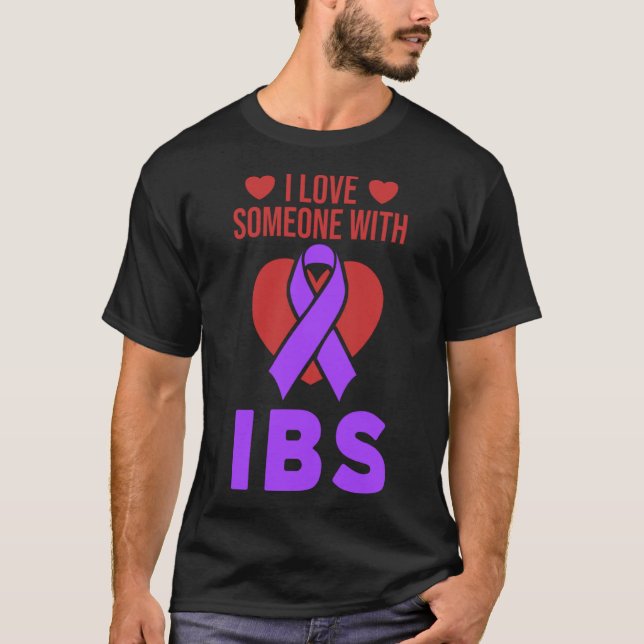T-shirt J'aime quelqu'un avec IBS Irritable Bowel Syndrome (Devant)
