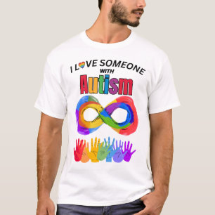 T-shirt J'aime quelqu'un avec l'autisme
