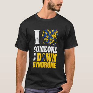 T-shirt J'Aime Quelqu'Un Avec Le Syndrome De Down