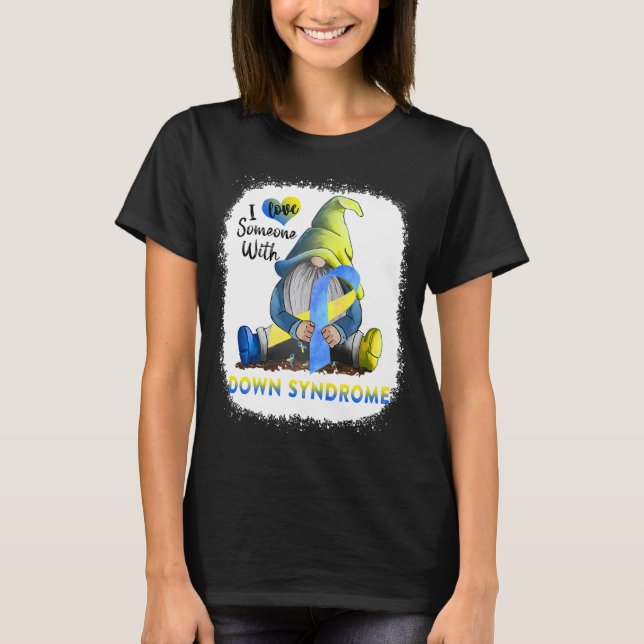 T-shirt J'aime quelqu'un avec le syndrome de Down (Devant)