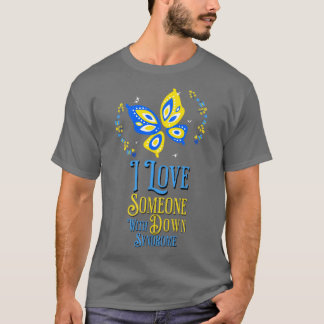 T-shirt J'aime quelqu'un avec le syndrome de Down1