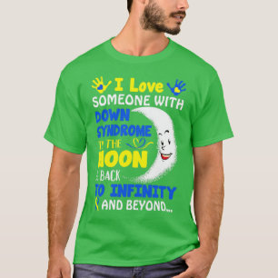 T-shirt J'Aime Quelqu'Un Avec Le Syndrome De Down Sur La L