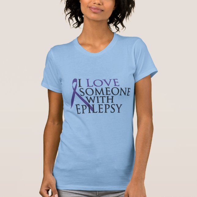 T-shirt j'aime quelqu'un avec l'épilepsie (Devant)