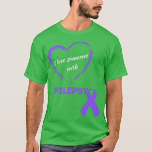 T-shirt J'Aime Quelqu'Un Avec L'Épilepsie Purple Sensibili