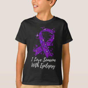 T-shirt J'Aime Quelqu'Un Avec Lutte Conscience De L'Épilep