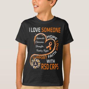 T-shirt J'aime quelqu'un avec RSD CRPS Sensibilisation tou