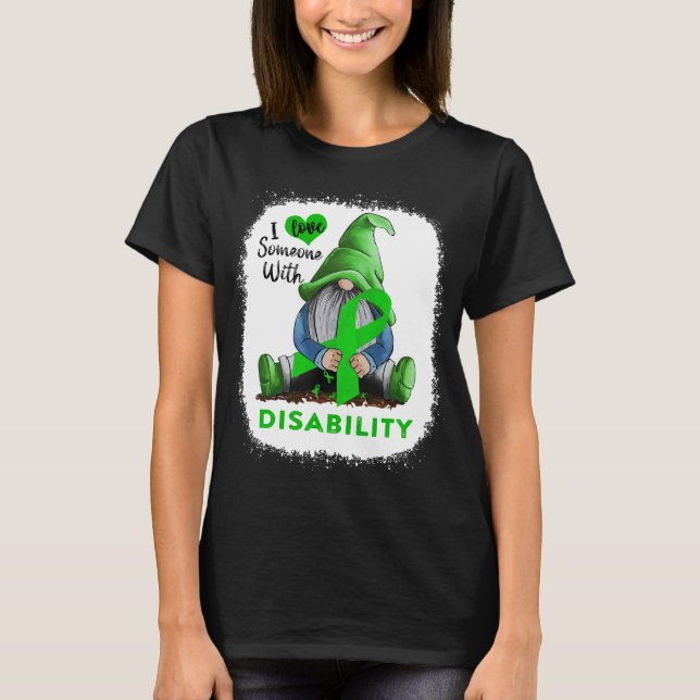 T-shirt J'aime quelqu'un avec un handicap (Devant)