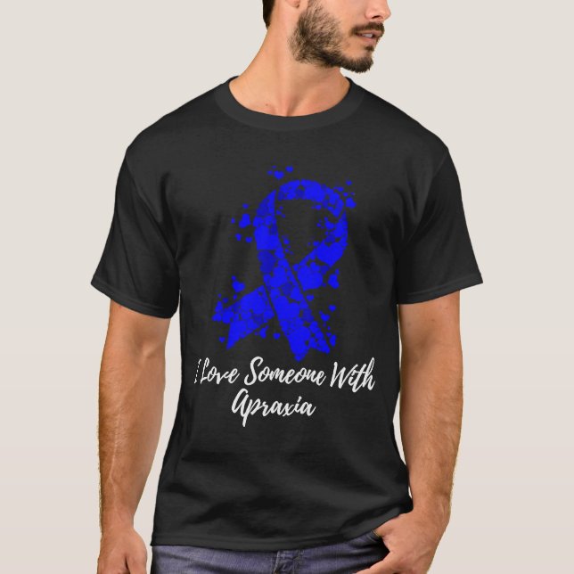 T-shirt J'Aime Quelqu'Un Avec Une Sensibilisation À L'Apra (Devant)