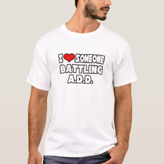 T-shirt J'Aime Quelqu'Un Qui Lutte Contre L'Aïd