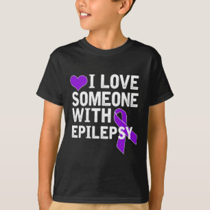 T-shirt J'aime quelqu'un - Sensibilisation à l'épilepsie