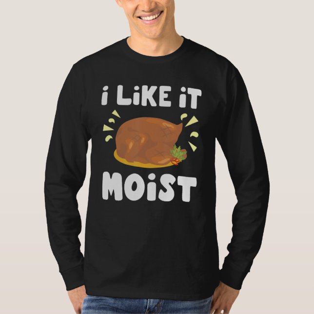 T-shirt J'Aime Qu'Il Soit Posé De Poulet Entier (Devant)