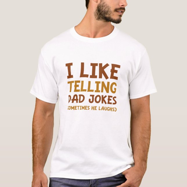 T-shirt J'aime Raconter des Blagues de Papa (Devant)