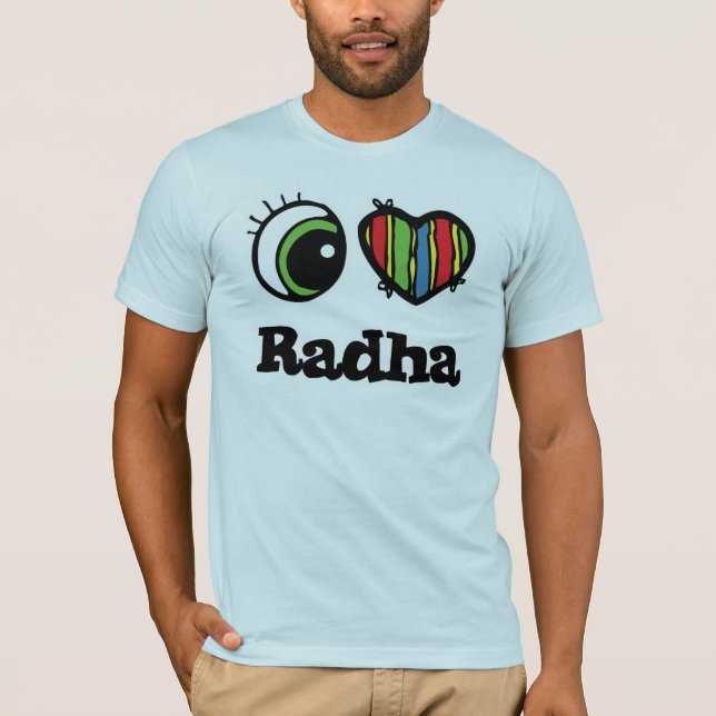 T-shirt J'aime (♥) Radha (Devant)