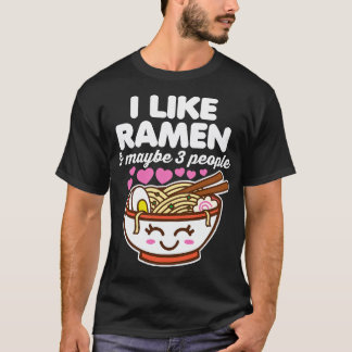 T-shirt J'aime Ramen et peut-être 3 personnes