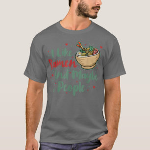 T-shirt J'Aime Ramen Et Peut-Être 3 Personnes, Cool Anime 