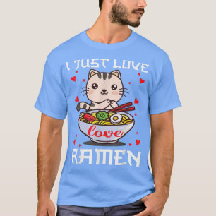 T-shirt J'Aime Ramen Kawaii Anime Cute Cat Ramen