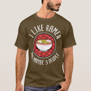 T-shirt J'Aime Ramen Noodles Japonais Anime Lover