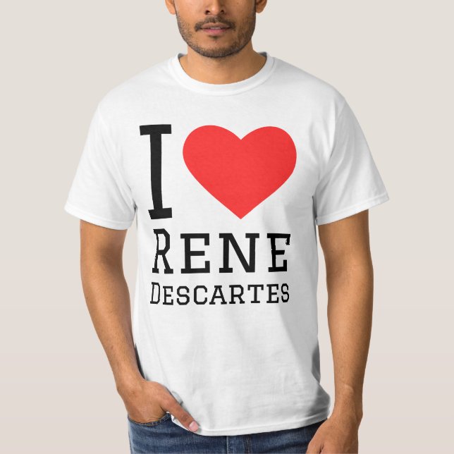 T-shirt J'aime René Descartes (Devant)