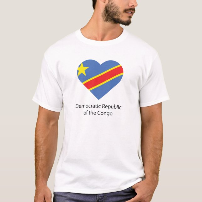 T-shirt J'aime République Démocratique du Congo (Devant)