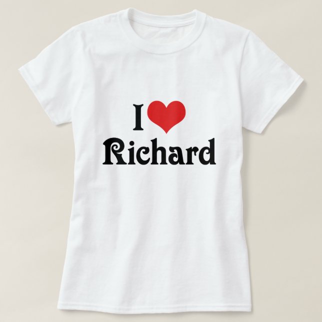 T-shirt J'aime Richard (Design devant)