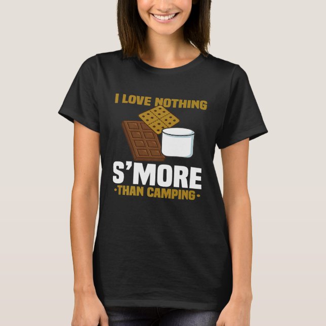 T-shirt J'Aime Rien D'Autre Que Camping Funny Smores Cam (Devant)