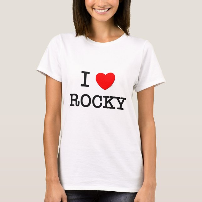 T-shirt J'aime rocheux (Devant)