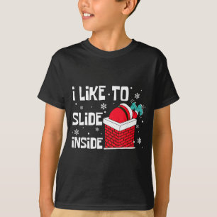 T-shirt J'aime rouler sur le dessus j'aime glisser à l'int