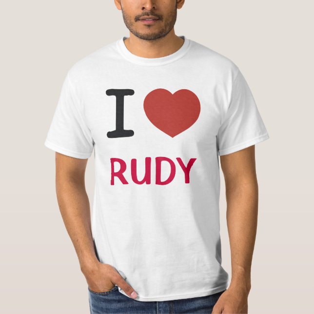 T-shirt J'aime Rudy (Devant)