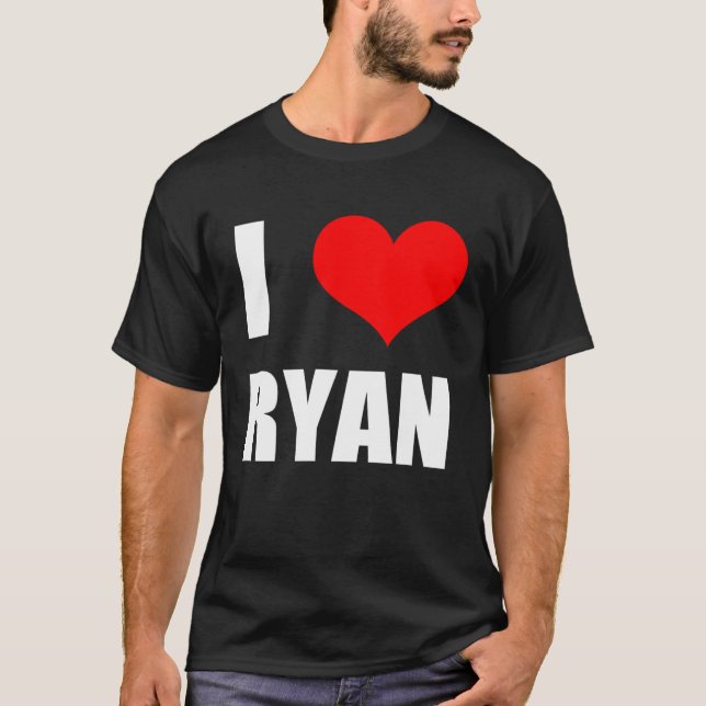 T-shirt J'aime Ryan Heart (Devant)