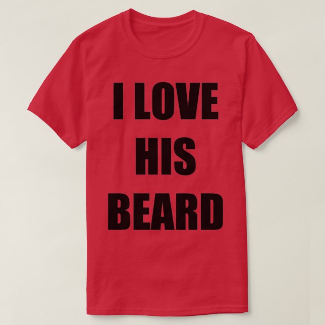 T-shirt J'Aime Sa Barbe Drôle Idée Cadeau Drôle (Design devant)