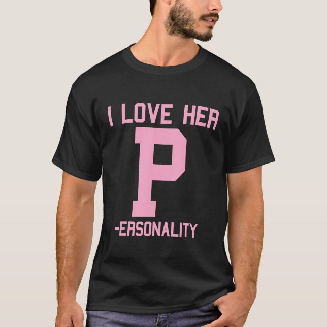 T-shirt J'Aime Sa Personnalité P J'Aime Sa Dédication D M (Devant)