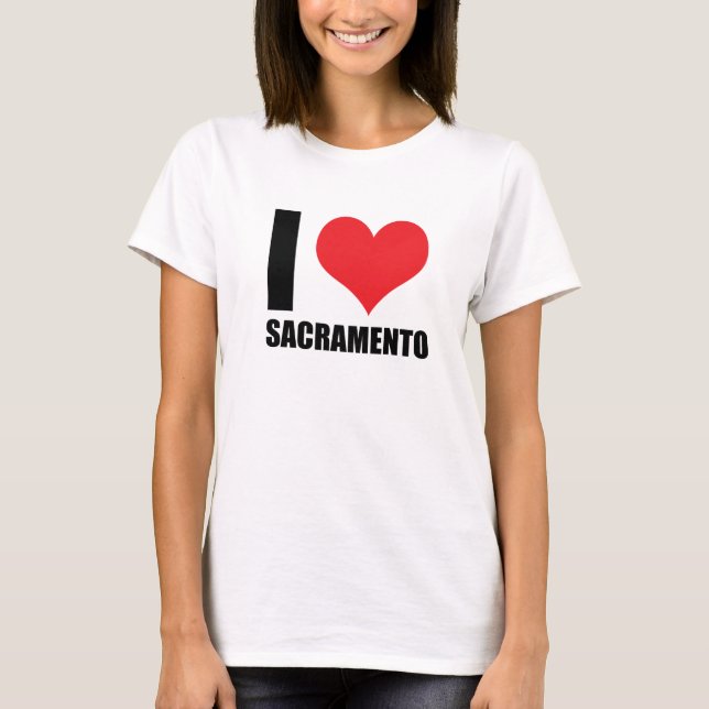 T-shirt J'aime Sacramento (Devant)