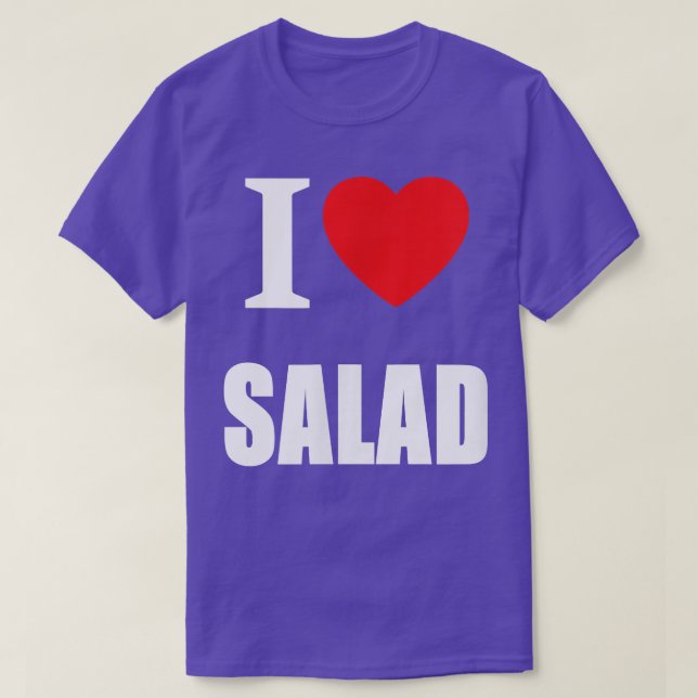 T-shirt J'Aime Salade Pour Végétariens Végétariens Saine S (Design devant)