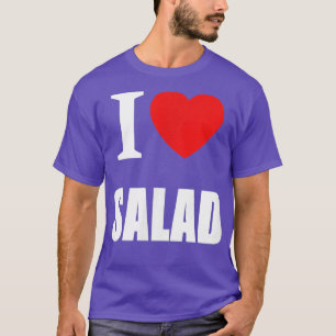 T-shirt J'Aime Salade Pour Végétariens Végétariens Saine S