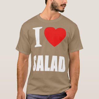 T-shirt J'Aime Salade Pour Végétariens Végétariens Saine S