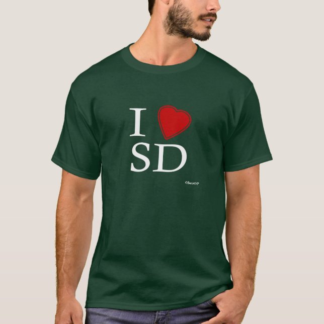 T-shirt J'aime San Diego (Devant)