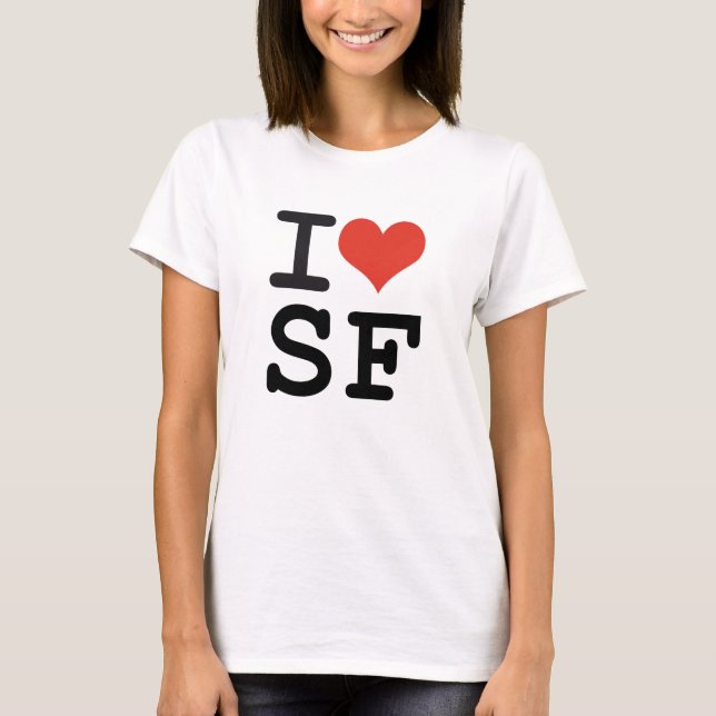 T-shirt J'aime San Francisco (Devant)