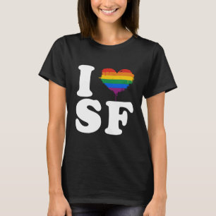 T-SHIRT J'AIME SAN FRANCISCO GAIE - BLANC - .PNG