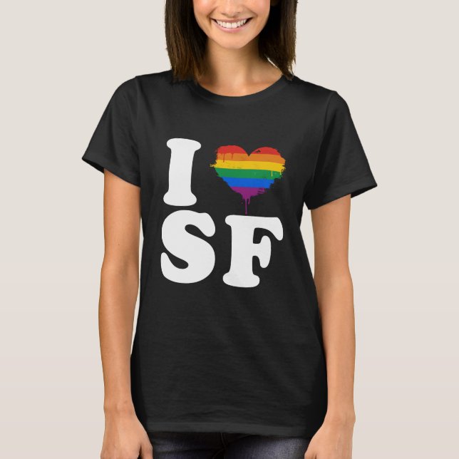 T-SHIRT J'AIME SAN FRANCISCO GAIE - BLANC - .PNG (Devant)