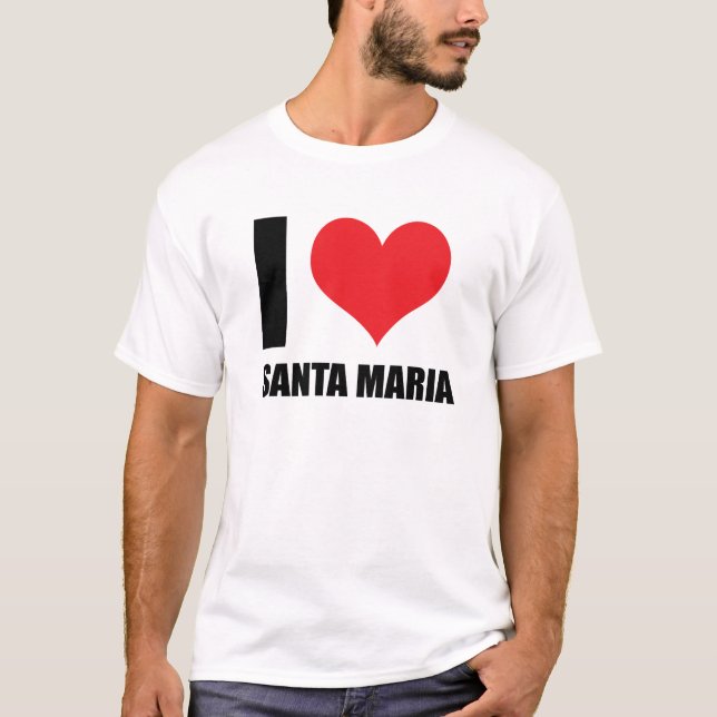 T-shirt J'aime Santa Maria (Devant)